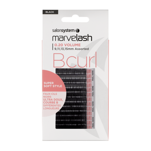 Marvelash - B Curl Lashes 0.20 (Volume) Assorted Black (Approx. 2,960)