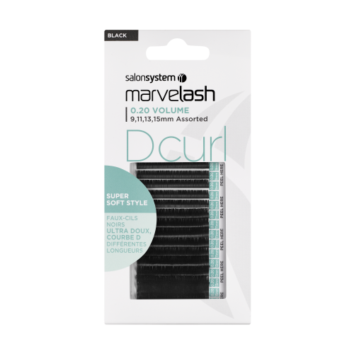 Marvelash - D Curl Lashes 0.20 9-15Mm Assorted Black (Approx. 2,960)