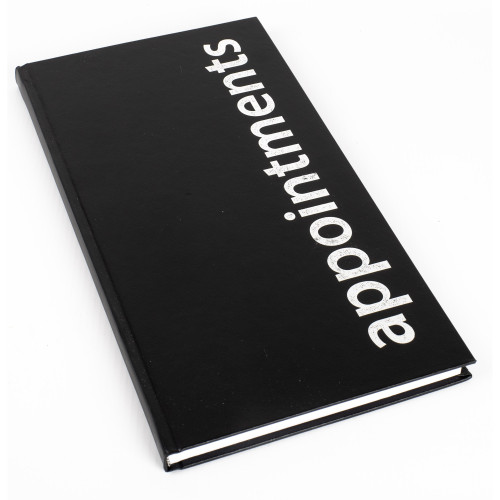 agenda appointment book black