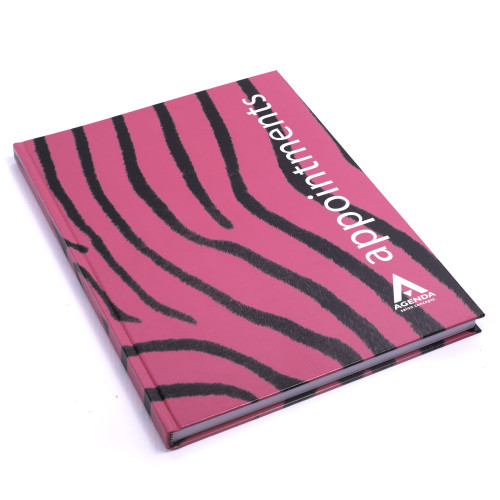 Appointment Book 6 Assistant - Pink/Black Zebra
