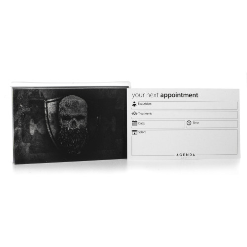 agenda appointment card barber