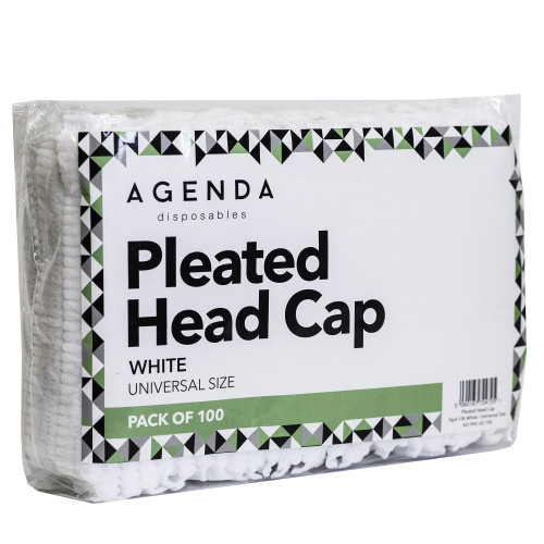 Agenda Disposables - Pleated Headcaps (Pk100)