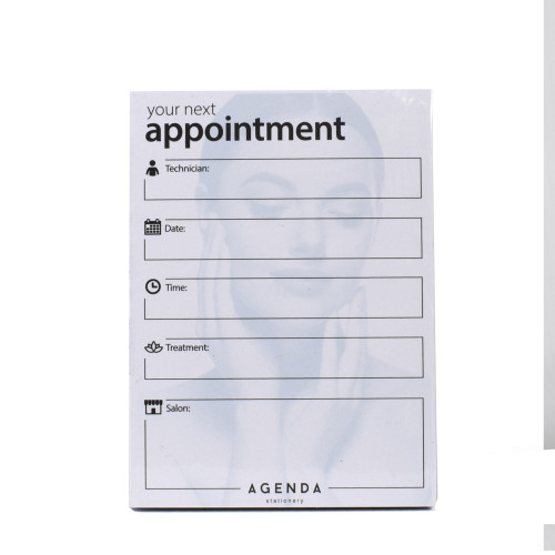 Appointment Cards - Two Colour Blue/White