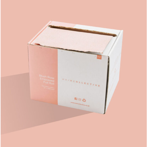 Hair Collective Roll Blush Matt Embossed 13cm x 97.5m