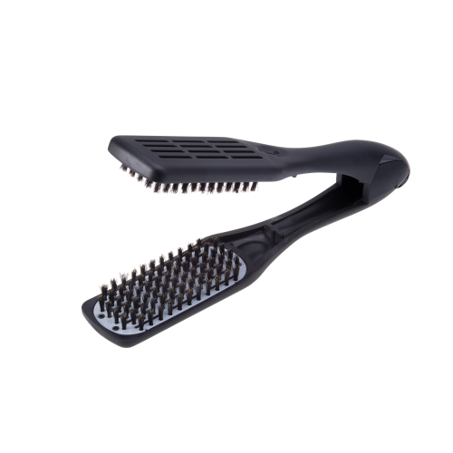 Straightening Brush With Boar Bristles (Black)