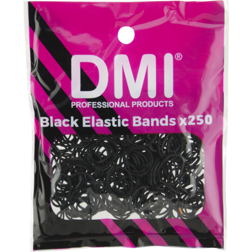 Dmi Elastic Bands Black 250Pc