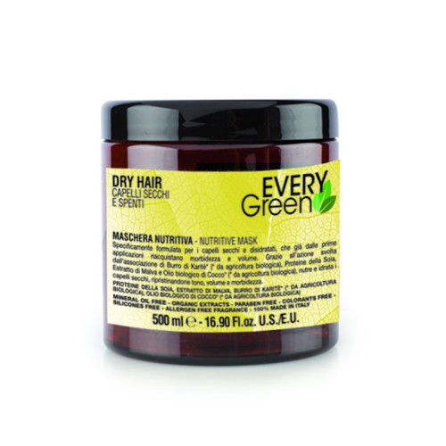 every green dry hair mask