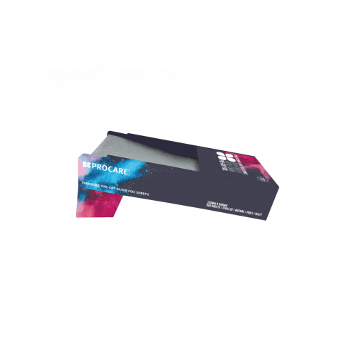 Procare Embossed Silver Superwide Extra Long Pre-Cut Foil Sheets 130Mm X 300Mm X 500 Sheets