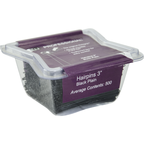 Lj Professional Kirbigrip 3" Black Hairpins