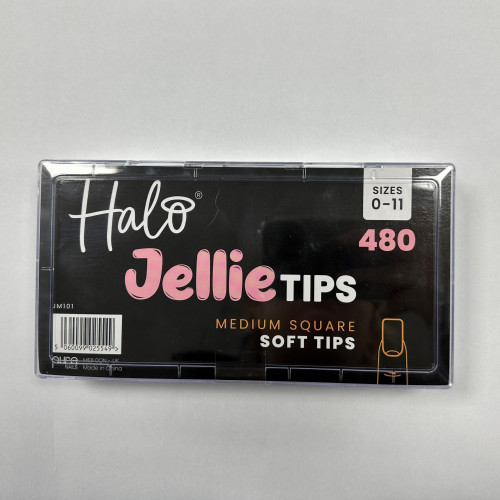 Halo Jellie Nail Tips - Medium Square