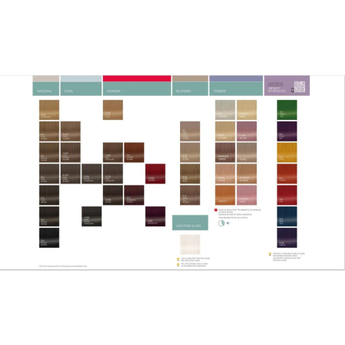 ASP Pure Tone Shade Chart