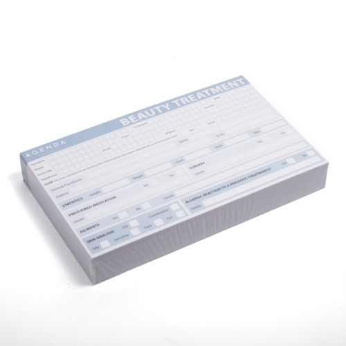 agenda record cards beauty