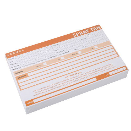 Record Cards Spray Tan