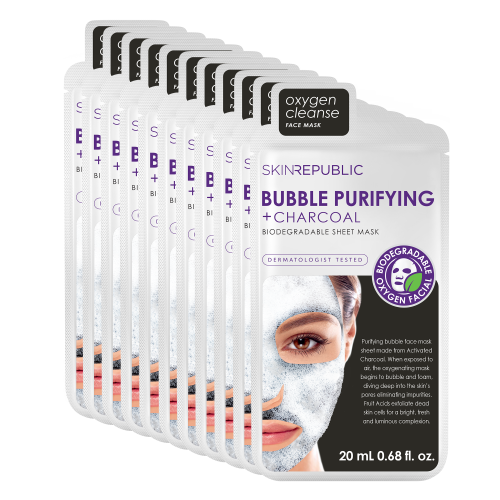 Bubble Purifying + Charcoal Face Sheet Mask 18Ml