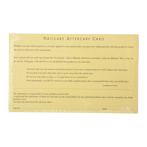 Nsi Client Aftercare Cards 50Pack