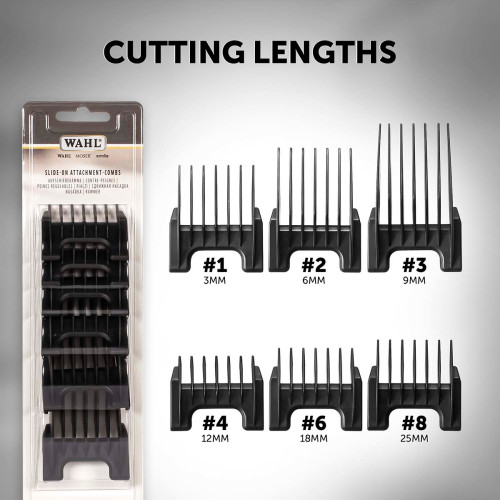 Wahl - Slide On Black Attachment Combs