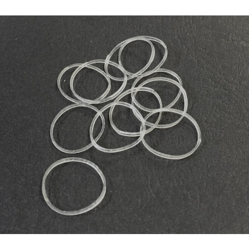 Elastic Bands Clear 15Mm (300Pcs)