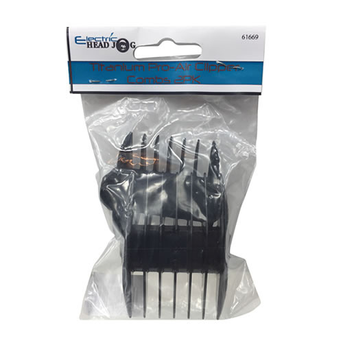 Electric Head Jog - Titanium Pro-Air Clipper - Combs 2Pk