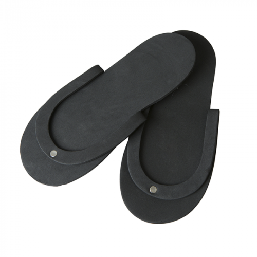 Nsi Disposable Pedicure Slippers (Black) 1 Pair