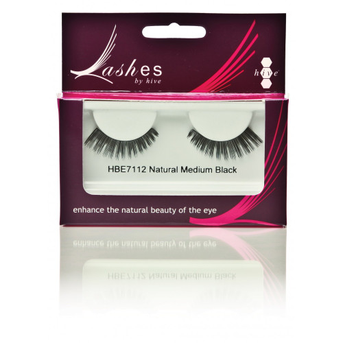 Strip Lashes 'Natural-Look' Black (Including Adhesive)