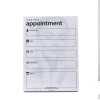 Appointment Cards - Two Colour Blue/White