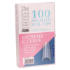 The Edge - Extreme C Curve Tips 100 Assorted (Boxed)