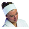 Velcro Fixing Towelling Headband - White