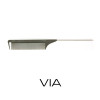 Silicon Grey Graphite Combs - Metal Tail Comb Narrow Teeth