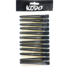Kodo Aluminium/Plastic Clips X12 - Black