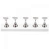 Nsi Nail Practice Stand 5 Pack - Silver